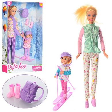 Defa 8356 - Лялька , з донькою на лижах