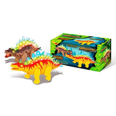 Игрушка динозавр 35 см ходит, двигает челюстью, звуковые и световые эффекты 6638-1