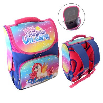 Ранец (школьный рюкзак на 1-3 класс) - для девочки - единорог,  988867