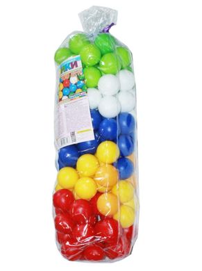 Фото товару Кульки ігрові для ігрових наметів, сухих басейнів - 6 см - 100 штук,  1-117 т