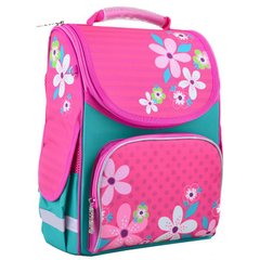 Фото- 1 Вересня 554445 Ранец (рюкзак) - каркасный школьный для девочки розовый - Цветы, PG-11 Flowers pink, Smart 554445 в категории