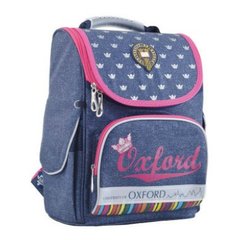 Фото- 1 Вересня 553261 Ранец (рюкзак) - каркасный школьный для девочки стильный джинс - Принцесса Оксфорд, H-11 Oxford blue, 553261 в категории