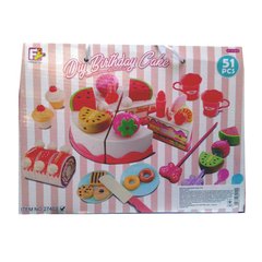 Фото товару Іграшковий торт на липучках, солодощі, посуд, 27403,   27403
