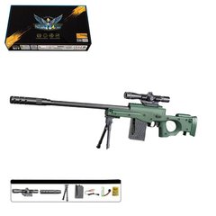 Іграшкова снайперська гвинтівка на акумуляторі, з лазерним прицілом, на гелієвих кульках,  673-1
