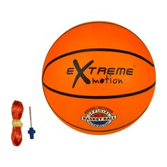 Фото товара - Резиновый Мяч для игры в баскетбол (размер 5), Extreme motion M42409
