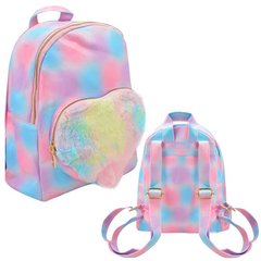 Рюкзак для дівчаток з хутряним серцем