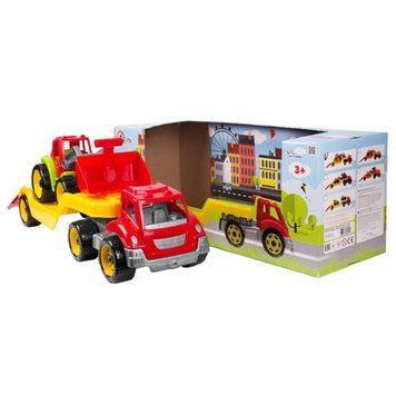 Игрушка Машина Автовоз с трактором 64 &times; 21 &times; 24 см, Технок 3916