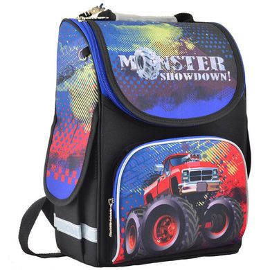 Фото товара - Ранець (рюкзак) - каркасный школьный для мальчика - Машинка монстер джип, PG-11 Monster showdown, 554533, 1 Вересня 554533