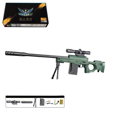 673-1 - Іграшкова снайперська гвинтівка на акумуляторі, з лазерним прицілом, на гелієвих кульках