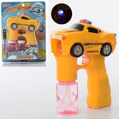 HT8083 - Мильні бульбашки, пістолет поліція стріляє мильними бульбашками, звук, світло