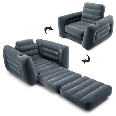 Фото- INTEX 66551 Надувні меблі 2 в 1 - розкладний диван у вигляді крісла у категорії Надувні меблі