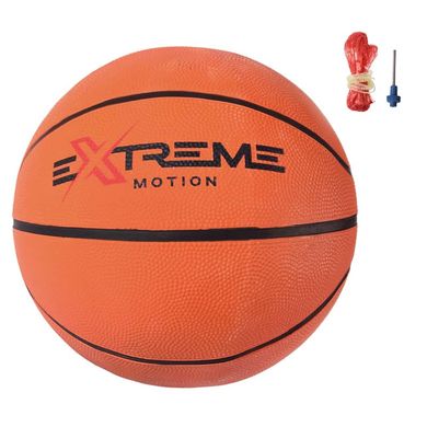 Фото товару Гумовий М'яч для гри в баскетбол (розмір 7, 520 г), Extreme motion BB2115