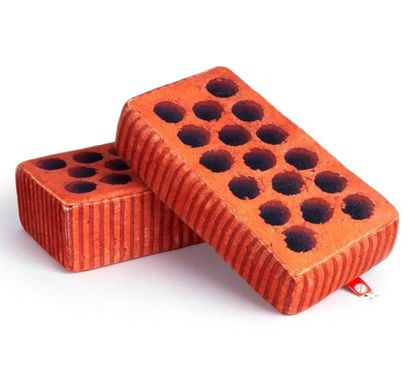 Мягкая игрушка - Кирпич - подушка для декора, KIR0U,  KIR0U