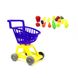Фото Іграшкові магазини, каси Дитячий ігровий візок з продуктами, гра супермаркет, візок з кошиком для катання і іграшок, 693