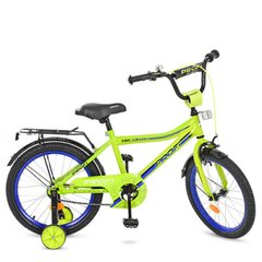 Детский двухколесный велосипед PROFI 18 дюймов Top Grade, салатовый Y18102,  Y18102