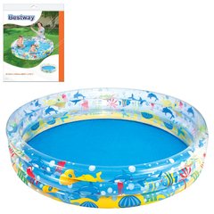 Besteway 51004  - Детский круглый надувной бассейн, подводный мир