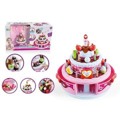Фото товару Іграшковий святковий торт зі свічками і музикою і набором солодощів, 666-9208,  666-9208