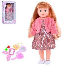 Кукла Мелания с аксессуарами умеет исполнять песни на украинском языке, высота 34 см, Limo Toy M 5754 I