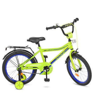 Y18102 - Детский двухколесный велосипед PROFI 18 дюймов Top Grade, салатовый Y18102