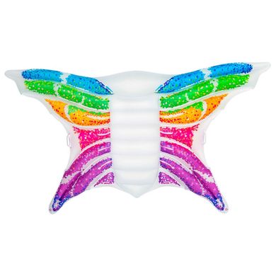 Фото товара - Надувной матрас пляжный - крылья бабочки, есть ручки, INTEX 43261