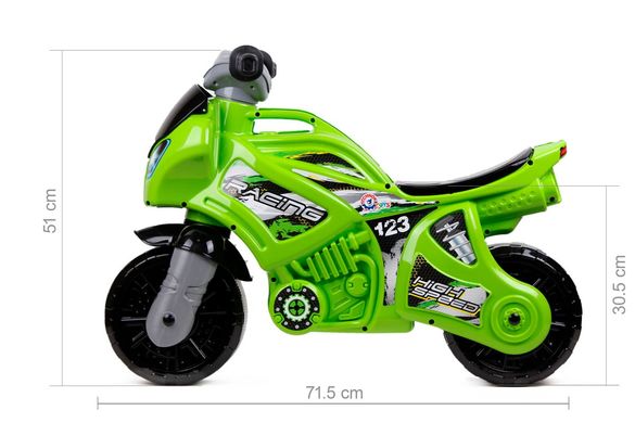 Фото товара - Мотоцикл для катания (зеленый), производство Украина, 6443, ТехноК 6443