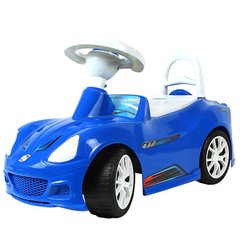 Машинка для катания детская из серии "Спорт-Кар "- каталка толокар для мальчиков, синего цвета, Орион 160C