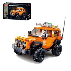Фото товару Конструктор - іграшковий позашляховик оранжевого кольору, 302 деталі, Sluban 1013 sl