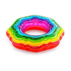 Фото товара - Надувной круг - с узорами, подростков и взрослых - радуга, 115 см, 36163, Besteway 36163