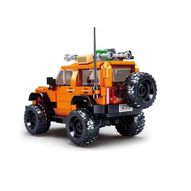 Конструктор - іграшковий позашляховик оранжевого кольору, 302 деталі, Sluban 1013 sl