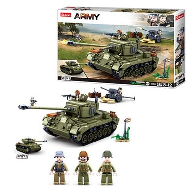 Конструктор танк – серия – Армия, 725 деталей ,Sluban, 0860