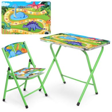 Набор детской складной мебели для мальчика - с динозаврами (считалочка), Bambi (Бамби) A19-DINO2