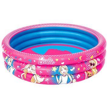 Дитячий круглий надувний басейн, для дівчинки - лялька Барбі - Besteway 93205 2 - зображення