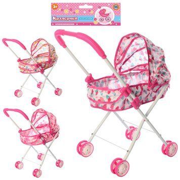 Коляска для ляльки класична, 3 кольори -  M 0354 U/R/826A - зображення