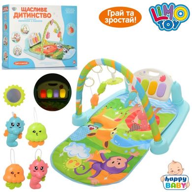 Limo Toy M 5500 - Килимок для немовляти з - піаніно, підвісками і дзеркалом