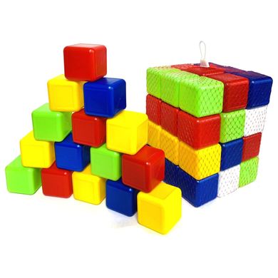 Разноцветные кубики для малышей - набор из 36 штук, Бамсик 0418