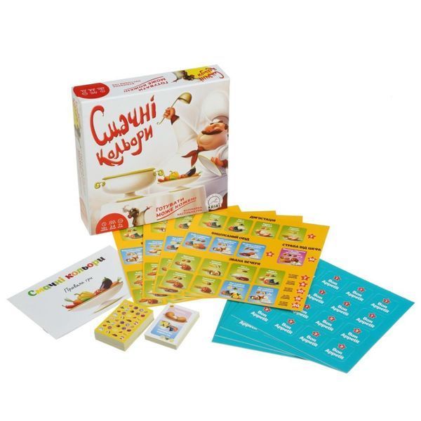 Вкусные цвета - кулинарная настольная игра 2-6 человек от 8 лет, Украина Ариал&nbsp;20540 -  Arial 20540 - изображение
