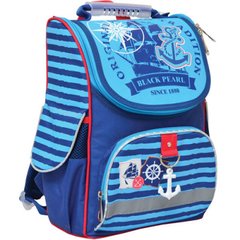 Фото- 1 Вересня 552745 Ранец (рюкзак) - каркасный школьный для мальчика - Море, H-11 "Black pearl, размер 34*26*14, 552745 в категории