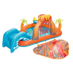Надувні басейни - фото Дитячий надувний басейн, розважальний центр - острів з вулканом  - замовити за низькою ціною Надувні басейни в інтернет магазині іграшок Сончік