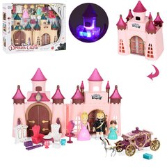 Кареты, лошадки - фото Іграшковий, складаний казковий замок для принцеси, з каретою  - замовити за низькою ціною Кареты, лошадки в інтернет магазині іграшок Сончік
