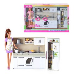 Кухня для Ляльки кухаря | повний кухонний набір, світло, Defa 6085