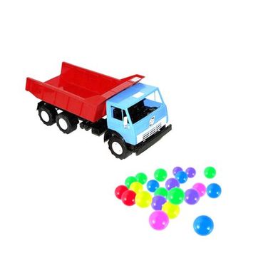 Оріон 104244 - Машинка «Самоскид» з кульками (синя) 443 в.2