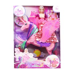 Фото товара - Игровой набор - кукла принцессы с крылатым единорогом,  68178