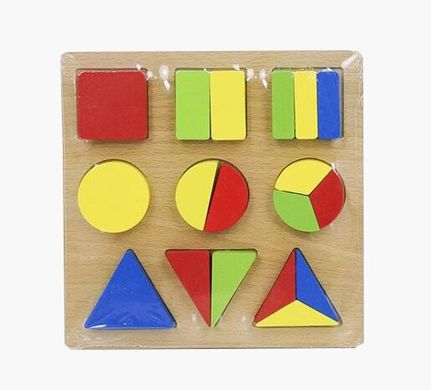 Фото товара - Деревянная игра для малышей Геометрика (треугольники), 0588,  0588