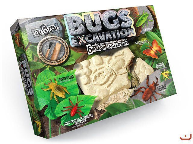 Набір для проведення розкопок Жуки, BUGS EXCAVATION, 5 різних випусків, ціна за один - Danko Toys BEX-01-01,02,03,04 - зображення