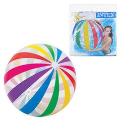 Пляжные мячи, игрушки  - фото Надувной мяч для воды большой от Интекс Intex диаметром 107 см - заказать по низкой цене Пляжные мячи, игрушки  в интернет магазине игрушек Сончик