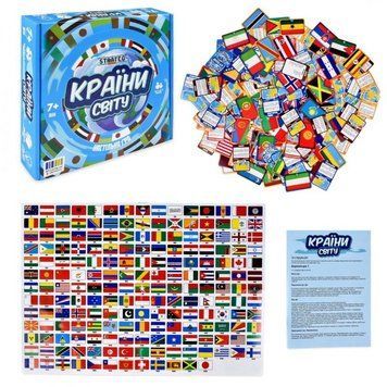 Настільна гра - Країни світу (виробництво Україна) - Strateg 30952, 30445, 648 - зображення