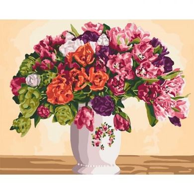 Идейка 130341 - Картина за номерами "Пишні тюльпани" КНО3075