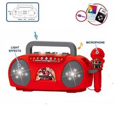 5804A - Колонка у вигляді магнітофона - караоке центр - Людина павук