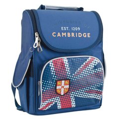 Фото товара - Ранец (рюкзак) - каркасный школьный для мальчика Кембридж, H-11 Cambridge blue, 553304, 1 Вересня 553304