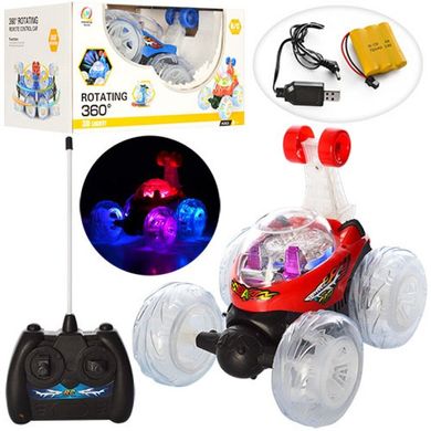 Машинка для детей - перевертыш, поворот 360 градусов, звук, свет,  JT242 (48555)